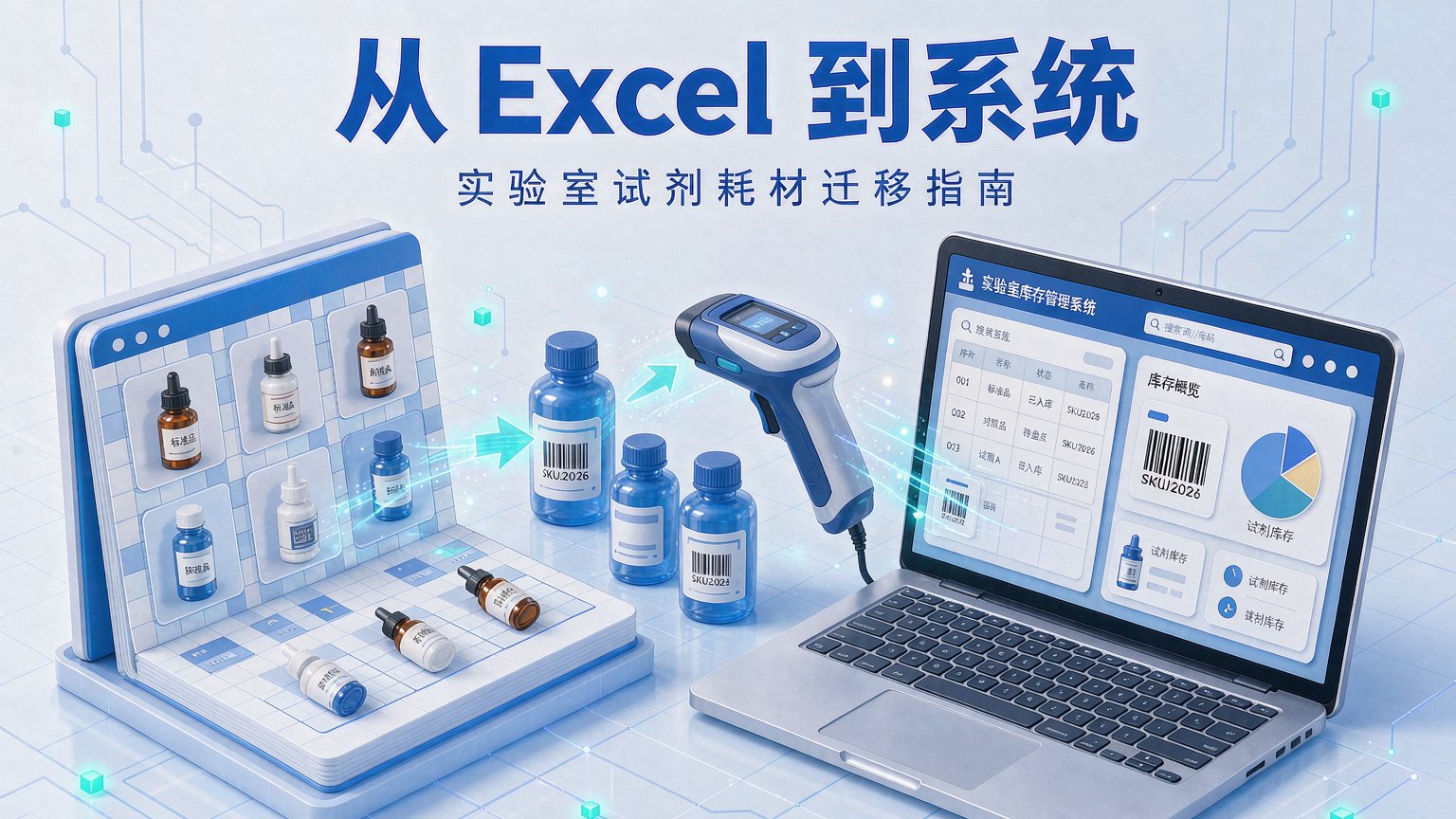 实验室试剂耗材台账从 Excel 迁移到管理系统：档案导入、库存核对与分阶段切换